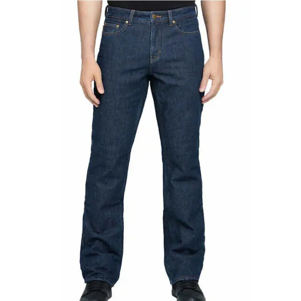 Realtree Flannel Lined Jeans Men's 34x32 Dark Blue Straight Leg NWT